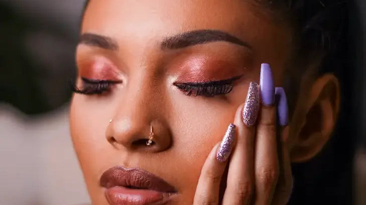 Natural-looking brows created with a waterproof eyebrow pencil for long-lasting definition