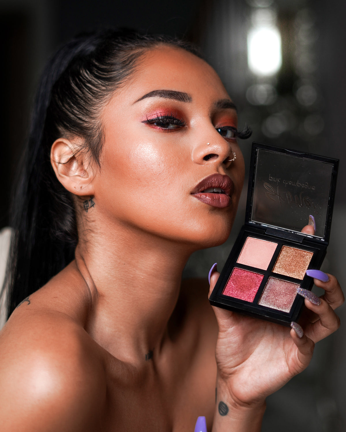 Products Skone Cosmetics Pink Champagne Shadow Quad™ makeup sets