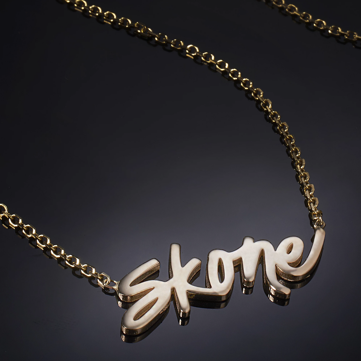 Skone Cosmetics Signature Nameplate Necklace