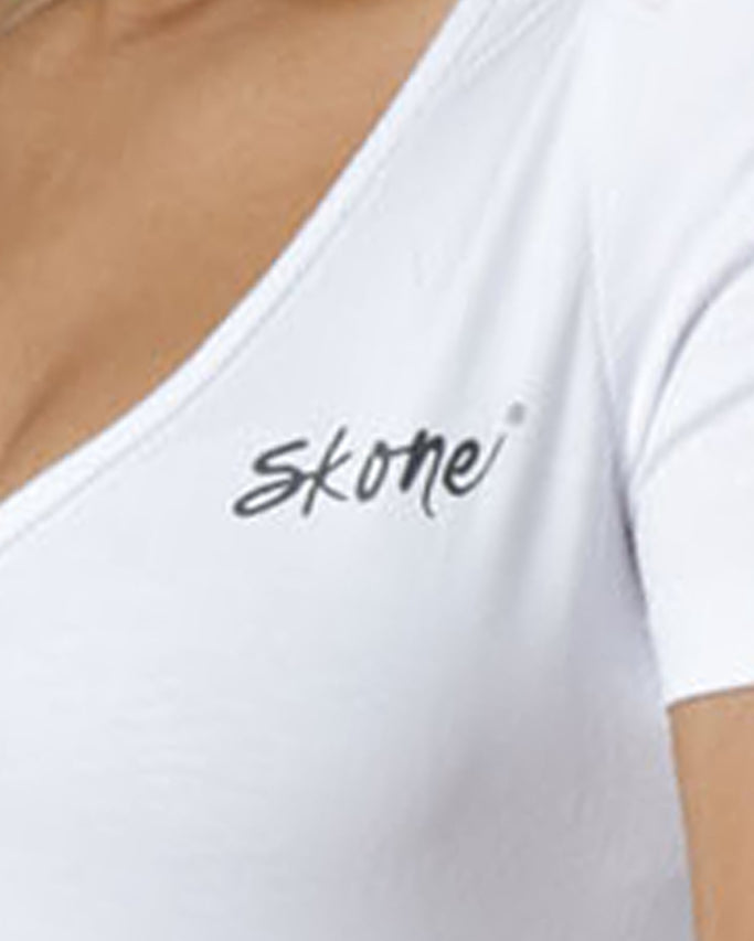 Skone Cosmetics Short Sleeve U-Neck