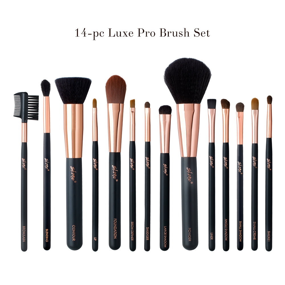 Skone Cosmetics 14-pc Luxe Pro Makeup Brush Set