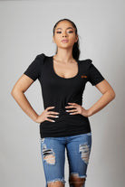 Skone Cosmetics Short Sleeve U-Neck